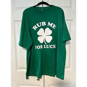 St. Patrick's Day Green Graphic T-Shirt 2XL Unisex Short Sleeve